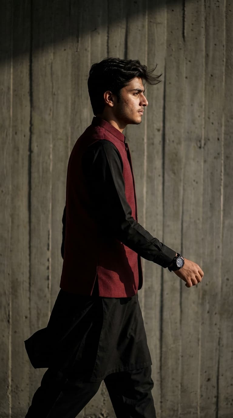 Profile in Royal Black