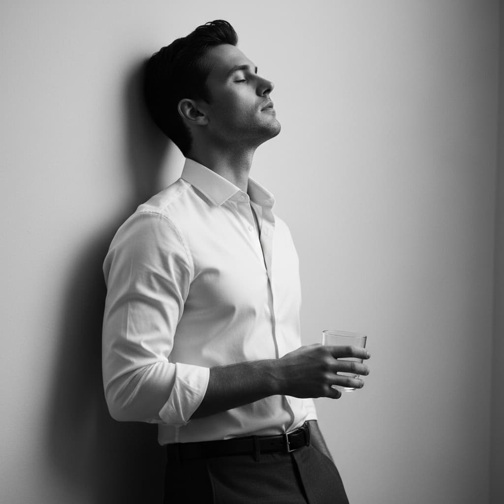 B&W Elegant Male Profile