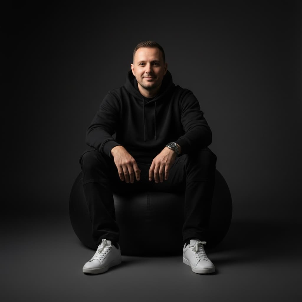 Minimalist Hoodie Portrait